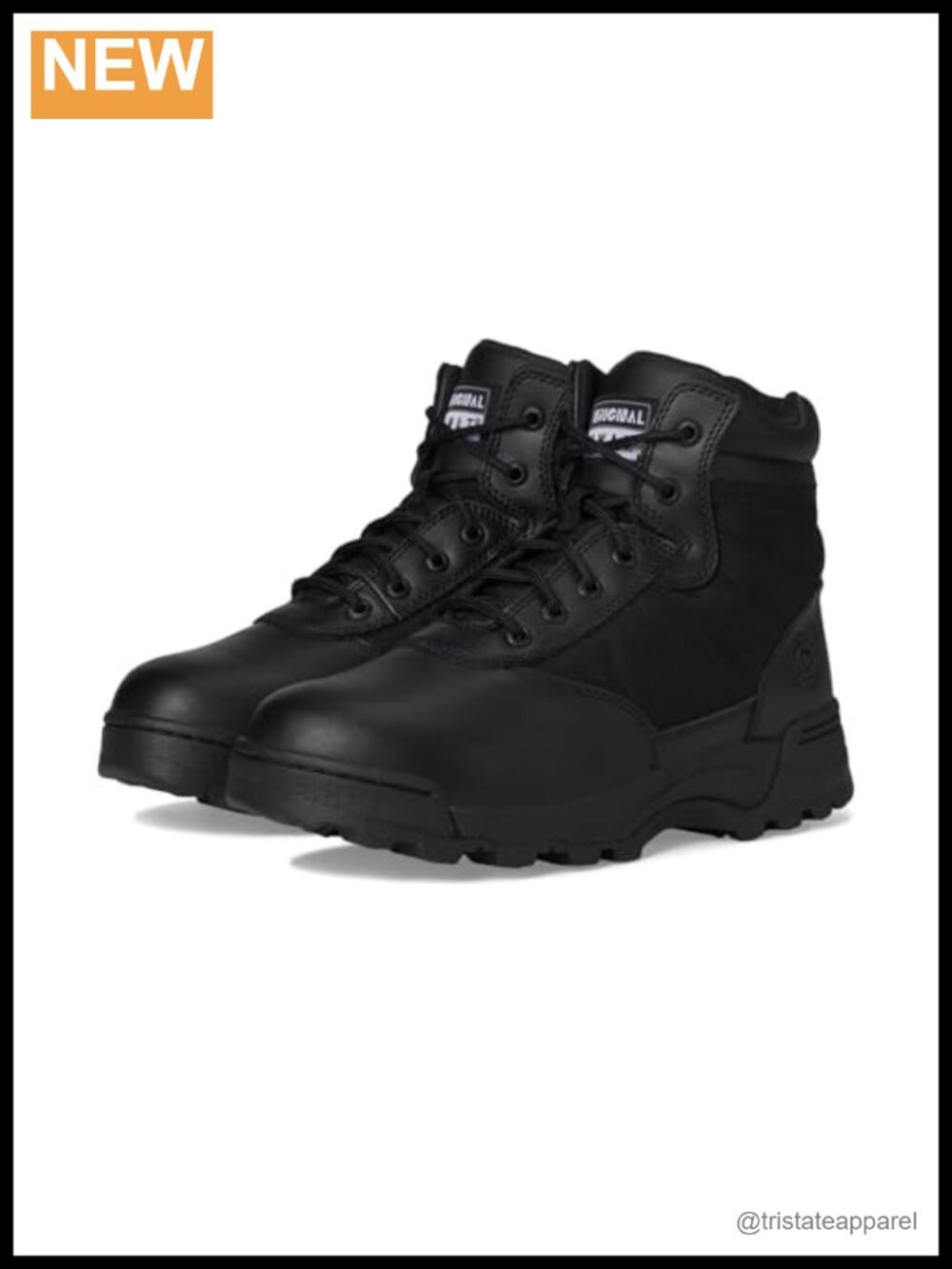 Original S.W.A.T. Classic 6" Side Zip Leather Work Boots Women's Slip Resistant